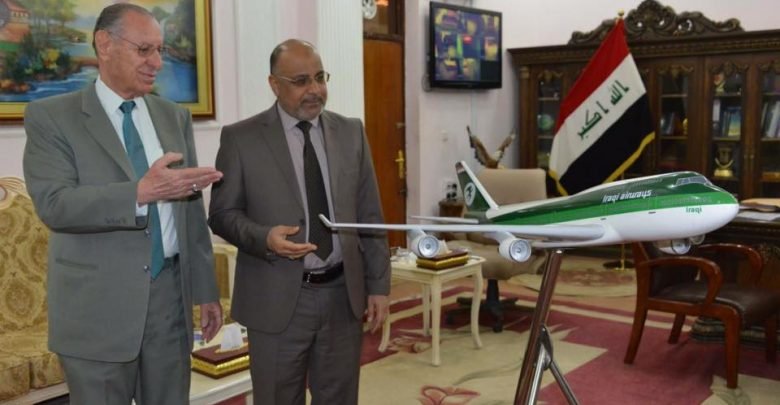 صورة محافظ الديوانية يلتقي مدير عام فرع الخطوط الجوية العراقية