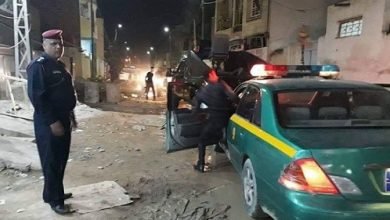 صورة شرطة الديوانية تنقذ امراة حاول زوجها حرقها